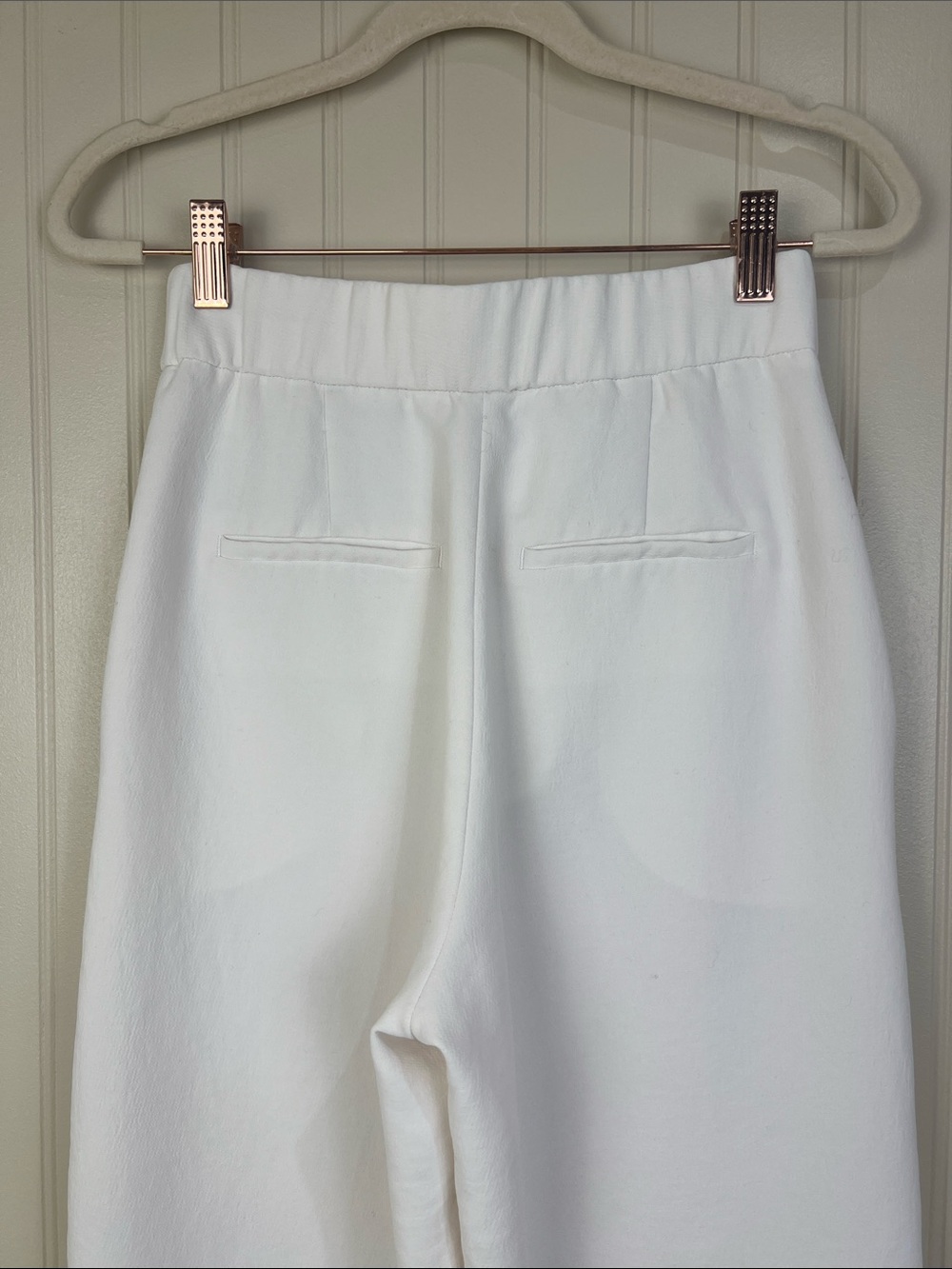 Aritzia Wilfred The Limitless Pant Crepette Wide Leg in Light Birch Size 2 - Picture 7 of 15